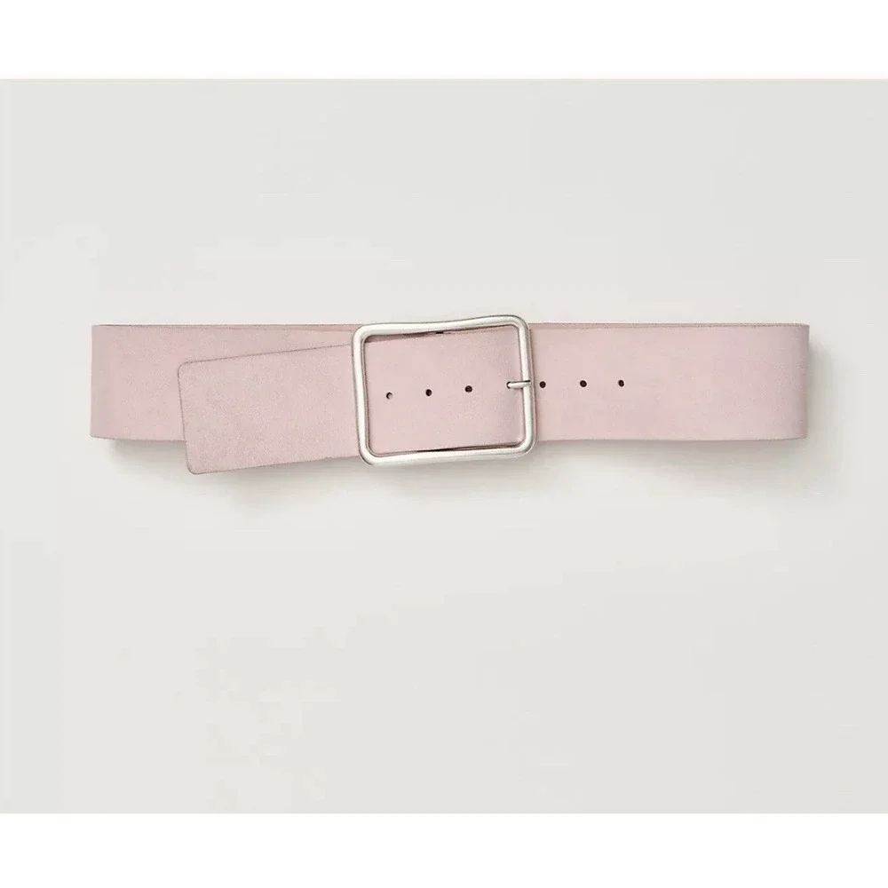 Free People Hex Suede Hip Belt Primrose Pink Boho Festival Western NWT M/L
